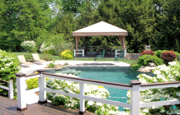 Free Standing Poolside Canopy