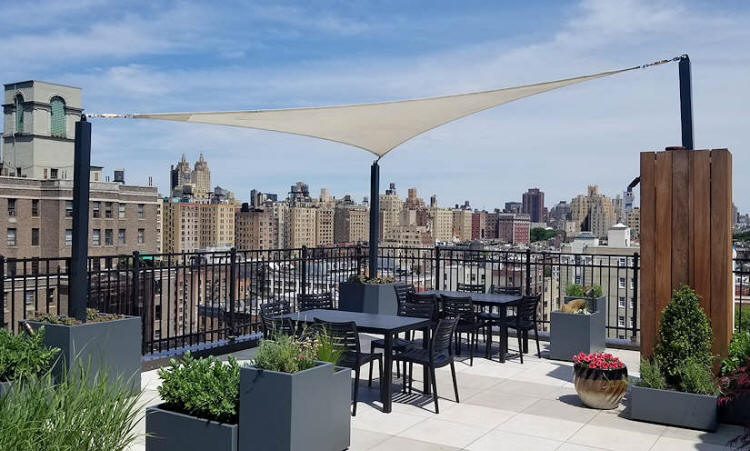 Shade Sail on Rooftop Terrace
